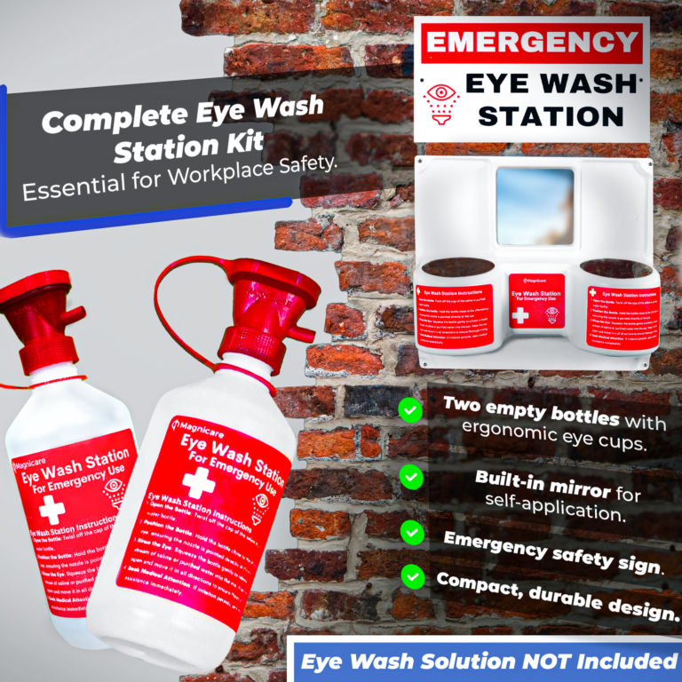 Magnicare Ergonomic Eye Wash Bottle Features