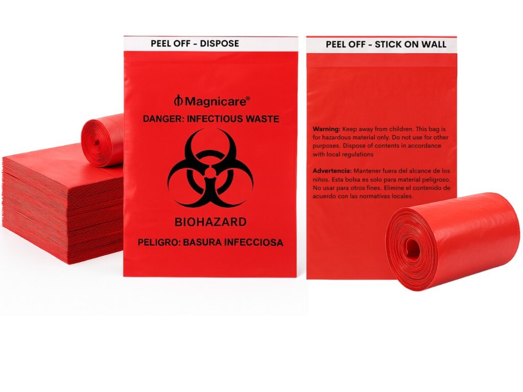 Magnicare Stick on Bio Hazard Bag Main Image
